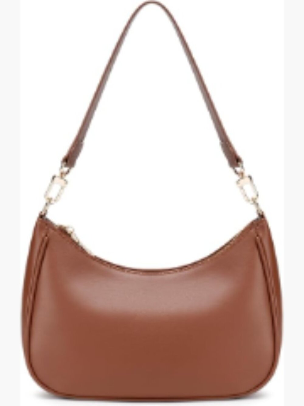 PU Leather Hobo Shoulder Bag for Women, Cute Tote Handbag with Zipper Closure